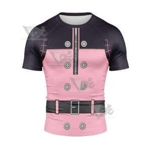 Kingdom Hearts Kairi Pink Cosplay Short Sleeve Compression Shirt