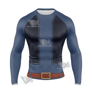 Kof The King Of Fighters Ryuji Yamazaki Long Sleeve Compression Shirt