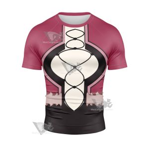 Kof The King Of Fighters Shermie Short Sleeve Compression Shirt