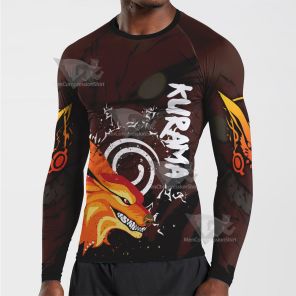 Kurama Black Long Sleeve Compression Shirt