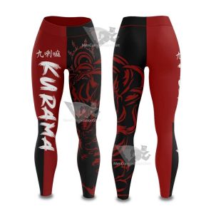 Kurama Red Fashion Women Compression Leggings