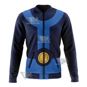 Legion Of Super Heroes Bouncing Boy Blue Cosplay Bomber Jacket