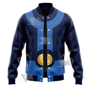 Legion Of Super Heroes Bouncing Boy Blue Cosplay Varsity Jacket