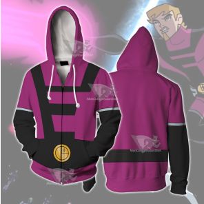 Legion Of Super Heroes Element Lad Cosplay Zip Up Hoodie