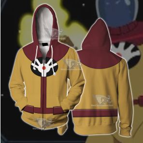 Legion Of Super Heroes Mano Yellow Cosplay Zip Up Hoodie