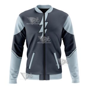 Legion Of Super Heroes Mekt Ranzz Grey Cosplay Bomber Jacket