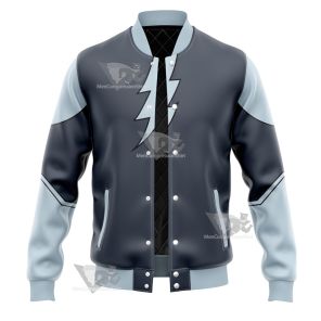 Legion Of Super Heroes Mekt Ranzz Grey Cosplay Varsity Jacket