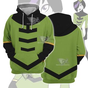 Legion Of Super Heroes Shrinking Violet Green Cosplay Hoodie