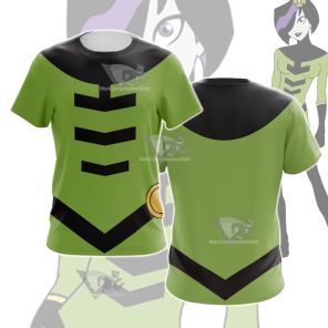 Legion Of Super Heroes Shrinking Violet Green Cosplay T-Shirt