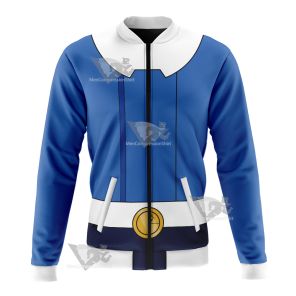 Legion Of Superheroes Bouncing Boy Blue Cosplay Bomber Jacket