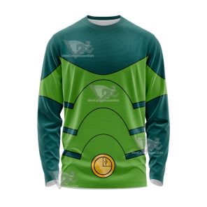 Legion Of Superheroes Chameleon Boy Green Cosplay Long Sleeve Shirt