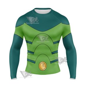 Legion Of Superheroes Chameleon Boy Green Long Sleeve Compression Shirt