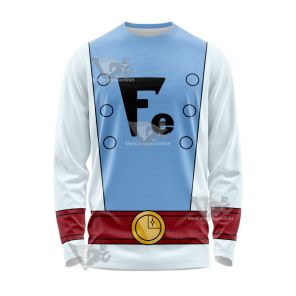 Legion Of Superheroes Ferro Lad Blue Cosplay Long Sleeve Shirt