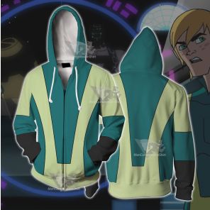 Legion Of Superheroes Nemesis Kid Cosplay Zip Up Hoodie