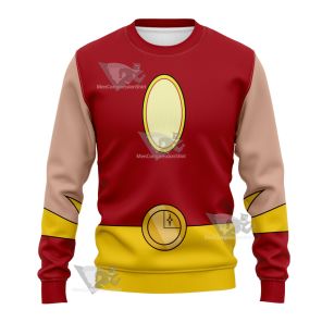 Legion Of Superheroes Sun Boy Back Red Cosplay Sweatshirt