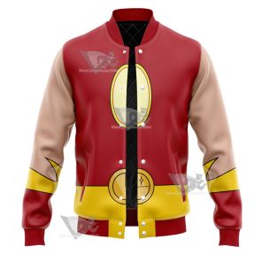 Legion Of Superheroes Sun Boy Back Red Cosplay Varsity Jacket