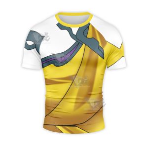 Lol Nilah Yellow Short Sleeve Compression Shirt