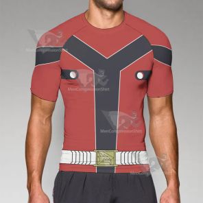 Loser Ranger Akabane Sousei Red Short Sleeve Compression Shirt