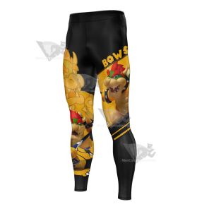 Mario Sports Bowser Play Ice Hockey Men Compression Legging