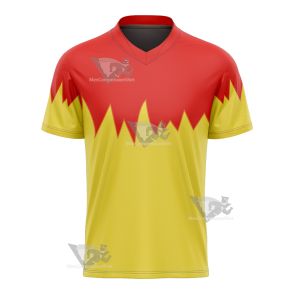 Martin Mystery Red And Yellow Cosplay Football Jersey