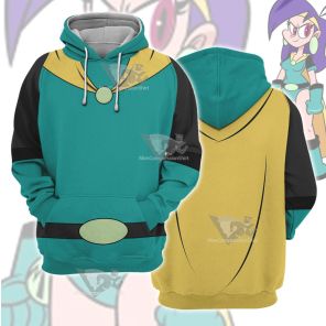 Mighty Magiswords Vambre Warrior Green Cosplay Hoodie