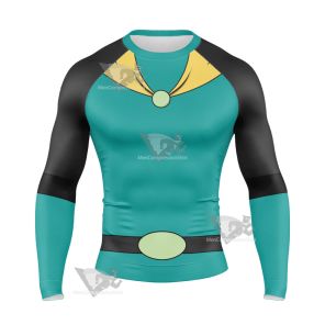 Mighty Magiswords Vambre Warrior Green Long Sleeve Compression Shirt