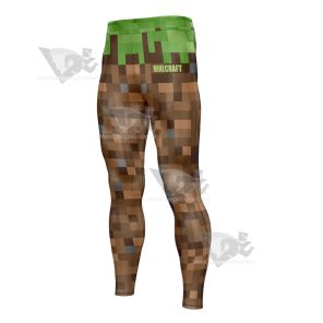 Minecraft Pixel World Men Compression Legging