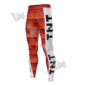 Minecraft Tnt Bomb Men Compression Legging