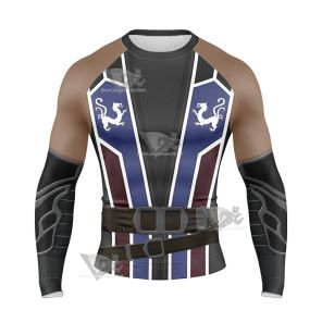 Mortal Kombat 11 Kung Lao Long Sleeve Compression Shirt