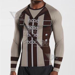 Mushoku Tensei Rudeus Ver Brown Long Sleeve Compression Shirt