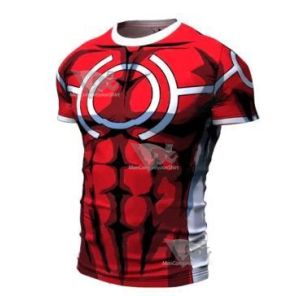 My Hero Academia All Might Silver Age Short Sleeve Compression Rashguard