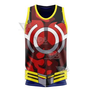 My Hero Academia All Might Toshinori Yagi Red Basketball Jersey