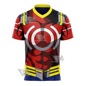 My Hero Academia All Might Toshinori Yagi Red Football Jersey