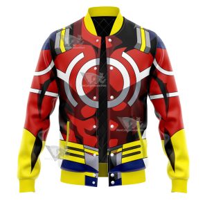 My Hero Academia All Might Toshinori Yagi Red Varsity Jacket