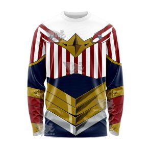 My Hero Academia Cathleen Bate Star And Stripe Long Sleeve Shirt