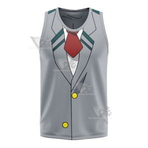 My Hero Academia Izuku Midoriya Deku Red Basketball Jersey