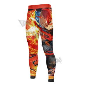 My Hero Academia Shoto Todoroki Mens Compression Legging