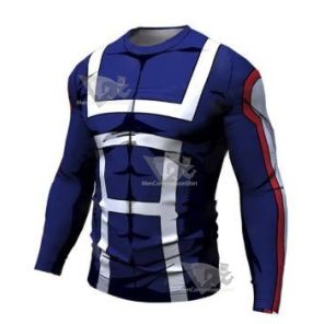 My Hero Academia UA Uniform Long Sleeve Premium Compression RashGuard