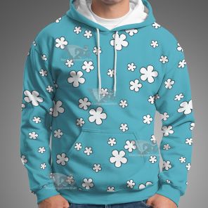 Nami Kimono Blue Flower Cosplay Hoodie