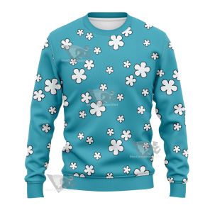 Nami Kimono Blue Flower Sweatshirt