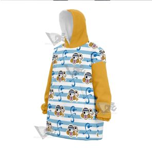 Nami Skull Blue Snug Oversized Blanket Hoodie