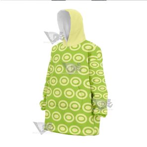 Nami Stampede Green Snug Oversized Blanket Hoodie