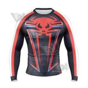 New 2099 Miles Morales Parker Jumpsuit Long Sleeve Compression Shirt