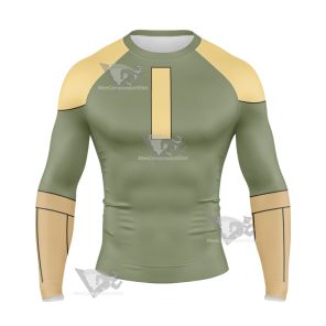 Oban Star Racers Eva Wei Green Long Sleeve Compression Shirt