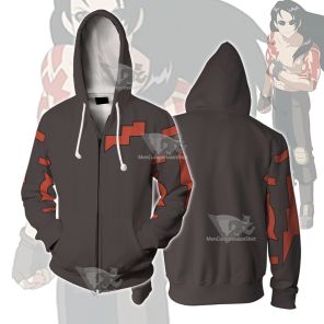 Oban Star Racers Rick Thunderbolt Red Cosplay Zip Up Hoodie