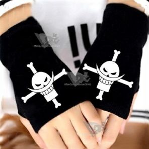 One Piece Anime Gloves Whitebeard Black