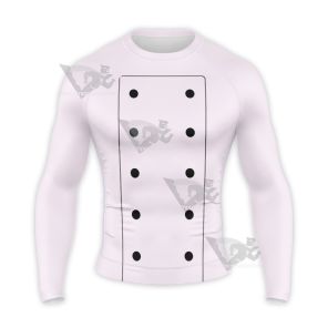 One Piece Charlotte Pudding Chef Uniform Long Sleeve Compression Shirt