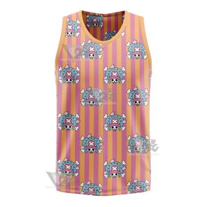 One Piece Chopper Skull Flag Pink Basketball Jersey