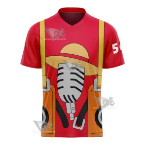 One Piece Film Red 2022 Movie Mintia Monkey D Luffy Football Jersey