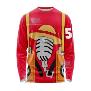 One Piece Film Red 2022 Movie Mintia Monkey D Luffy Long Sleeve Shirt